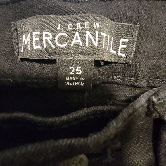 J. CREW 10" highest-rise black skinny jean 25 - Picture 6 of 8